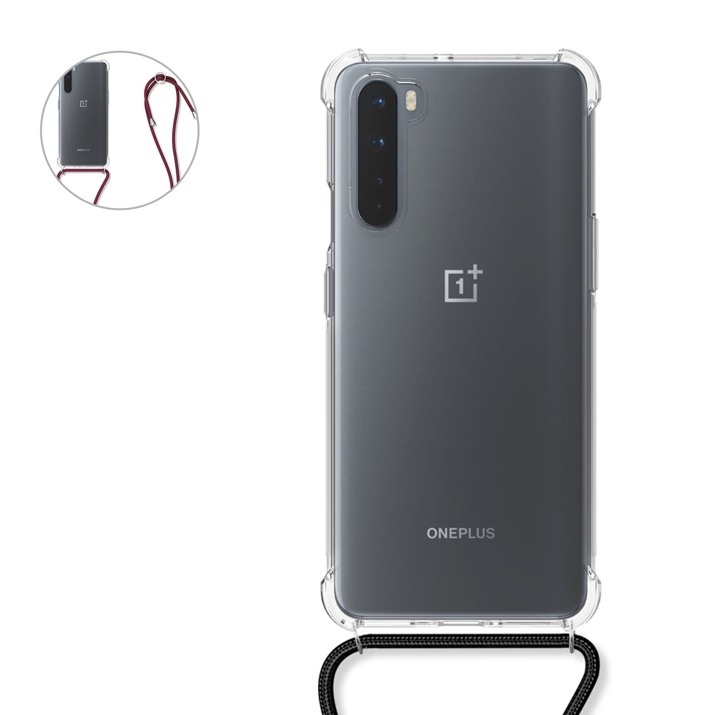 kwmobile Necklace Case kompatibel mit OnePlus Nord Hülle