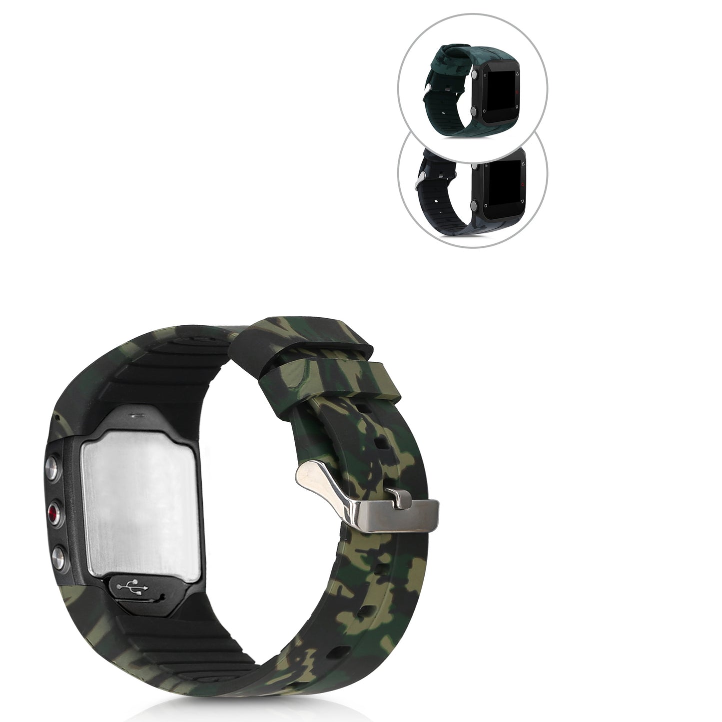 kwmobile Armband kompatibel mit Polar M400 / M430 Armband Fitnesstracker Sportarmband Band aus TPU und Silikon