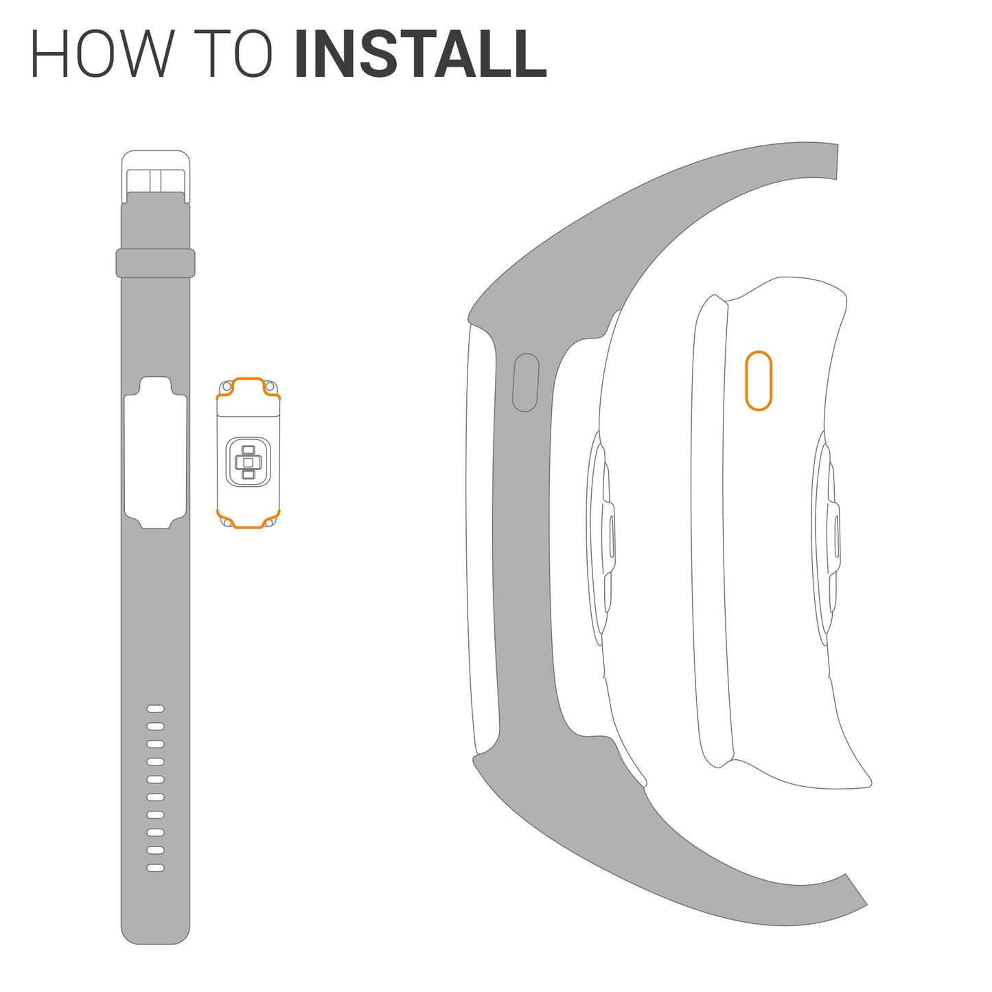 kwmobile Silikon Uhrenarmband für Polar M400 / M430 Armband Ersatzarmband für Fitnesstracker Wechselarmband Smartwatch