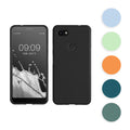 kwmobile Hülle kompatibel mit Google Pixel 3a XL Hülle - weiches TPU Silikon Case - Cover geeignet für kabelloses Laden - Graugrün Graugrün  