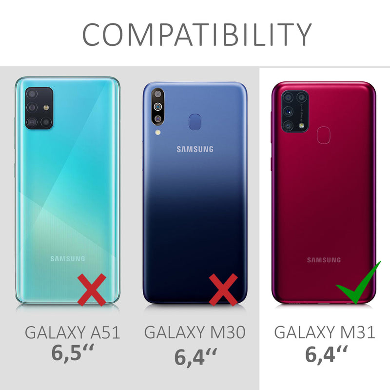 kwmobile Handyhülle für Samsung Galaxy M31 Hülle Silikon Case Schutzhülle Cover