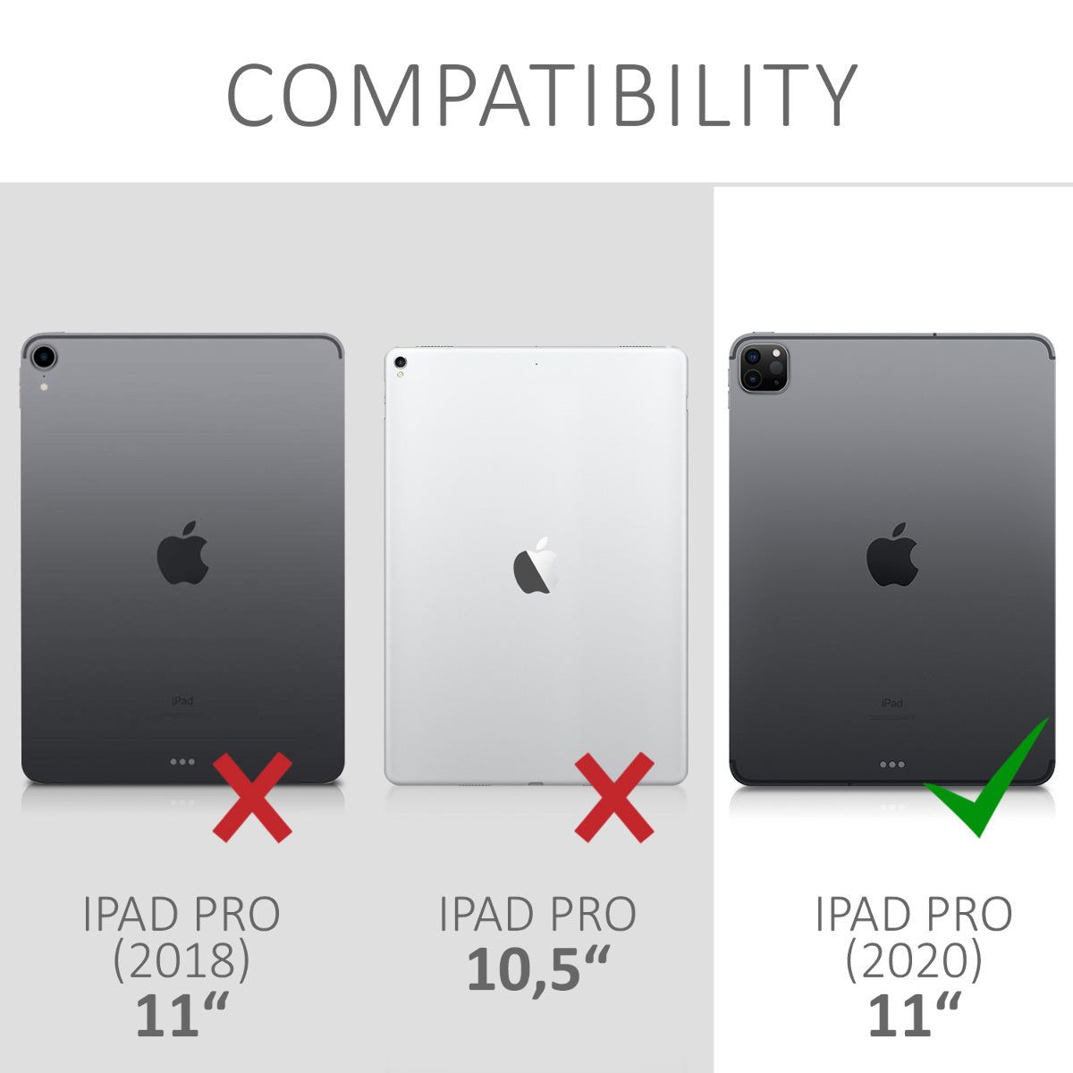 2x Folie kompatibel mit Apple iPad Air 5. Gen (2022) / iPad Pro 11" (2020)
