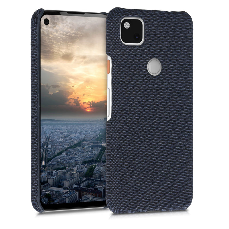 kwmobile Schutzhülle kompatibel mit Google Pixel 4a - Hülle - Stoff Cover Handyhülle - Backcover