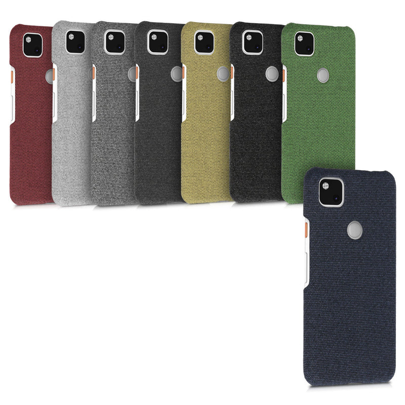 kwmobile Schutzhülle kompatibel mit Google Pixel 4a - Hülle - Stoff Cover Handyhülle - Backcover