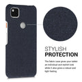 kwmobile Schutzhülle kompatibel mit Google Pixel 4a - Hülle - Stoff Cover Handyhülle - Backcover