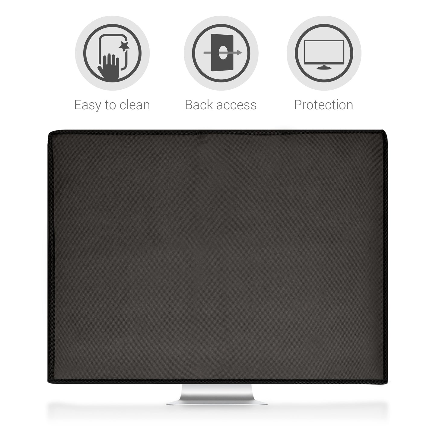 kwmobile Hülle kompatibel mit Apple iMac 27" / iMac Pro 27" - mit Fach für Apple Magic Keyboard, Magic Mouse und Kabel