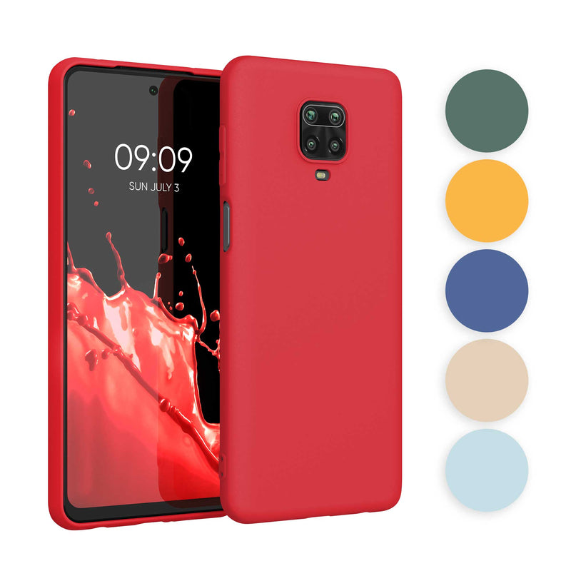 kwmobile Hülle kompatibel mit Xiaomi Redmi Note 9S / 9 Pro / 9 Pro Max Hülle - weiches TPU Silikon Case - Cover geeignet für kabelloses Laden - Pastell Koralle Pastell Koralle  