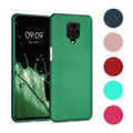 kwmobile Case kompatibel mit Xiaomi Redmi Note 9S / 9 Pro / 9 Pro Max Hülle - Schutzhülle aus Silikon metallisch schimmernd - Handyhülle Metallic Dunkelrot Metallic Dunkelrot  