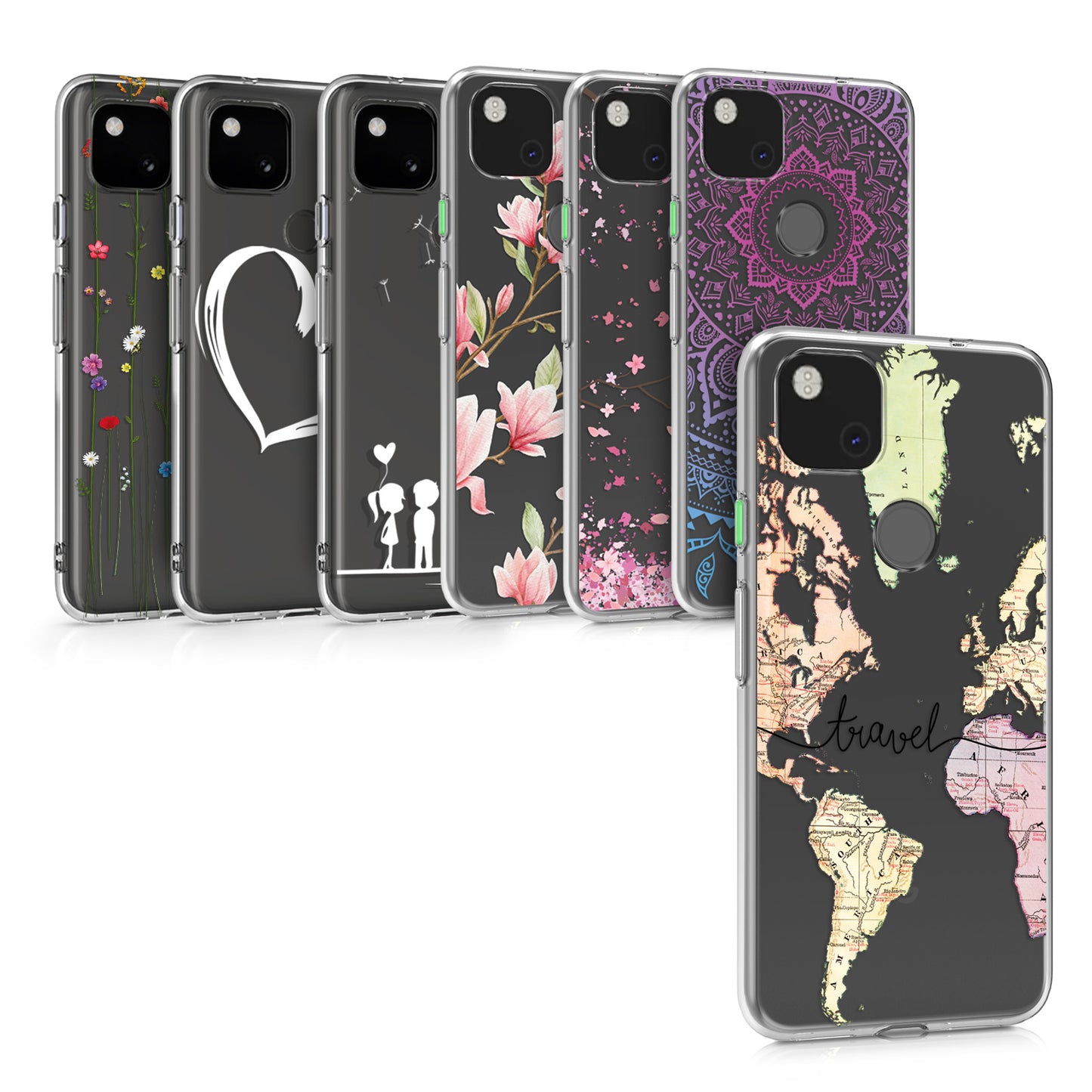 kwmobile Case kompatibel mit Google Pixel 4a - Hülle Silikon transparent