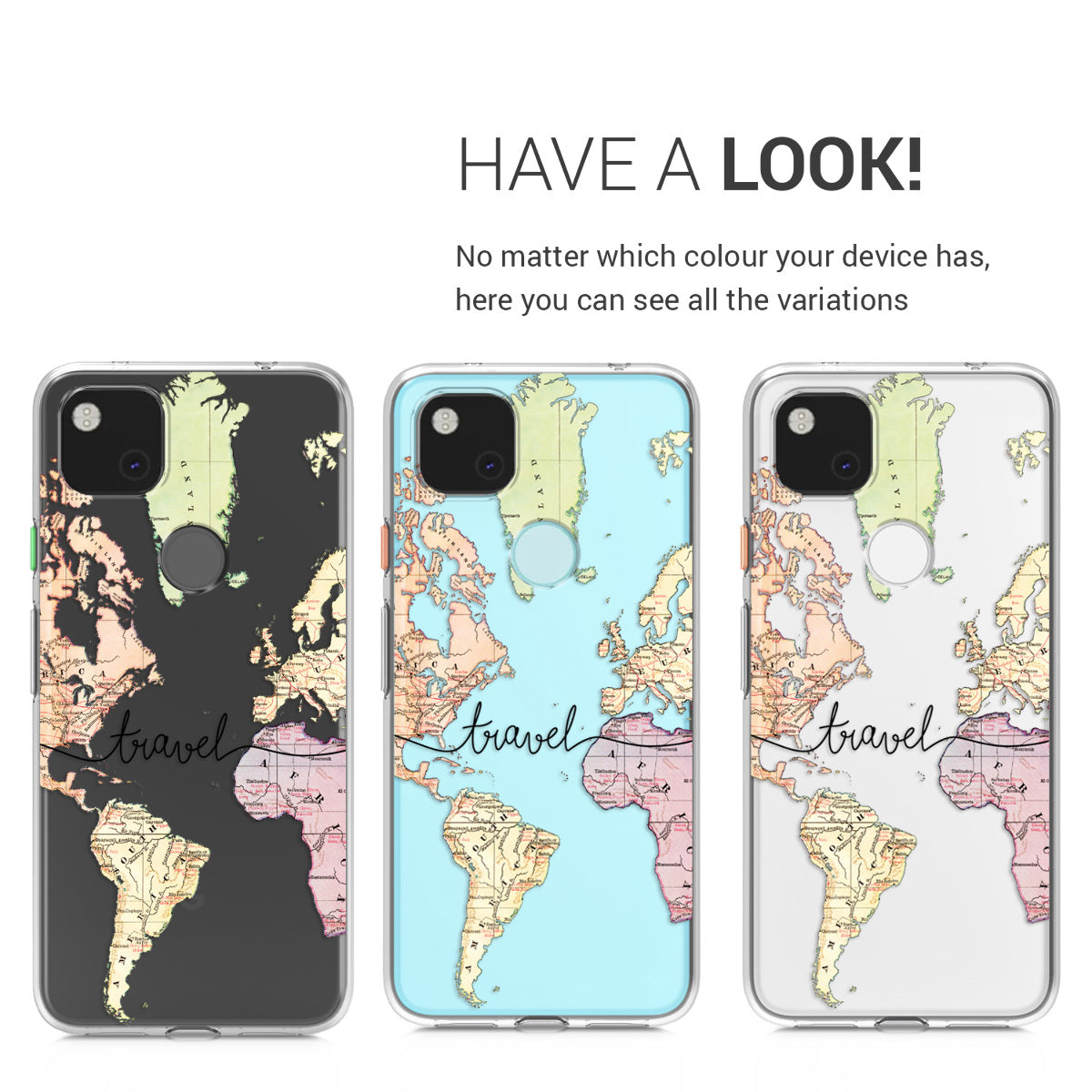 kwmobile Case kompatibel mit Google Pixel 4a - Hülle Silikon transparent