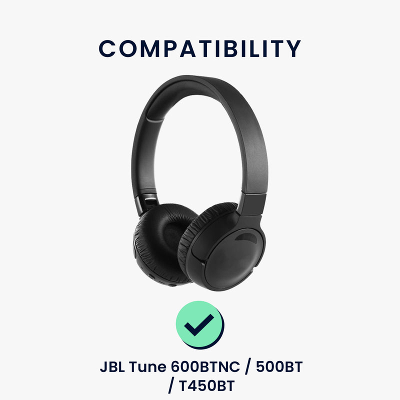 kwmobile Ohr Polster für JBL Tune 600 / 500BT / 510BT / 520BT / 450 Ohrpolster Ersatzteile Kopfhörer Ersatzpolster Over Ear Headphones