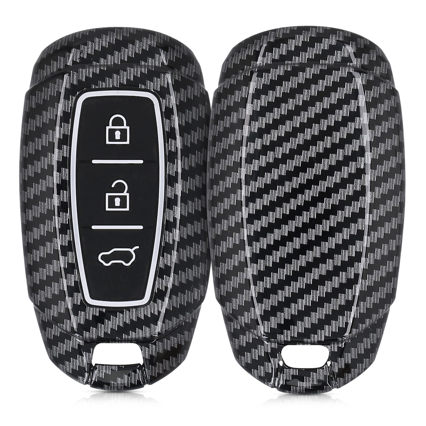 kwmobile Autoschlüssel Hülle kompatibel mit Hyundai 3-Tasten Autoschlüssel Keyless Go Hardcover Schutzhülle Schlüsselhülle Cover