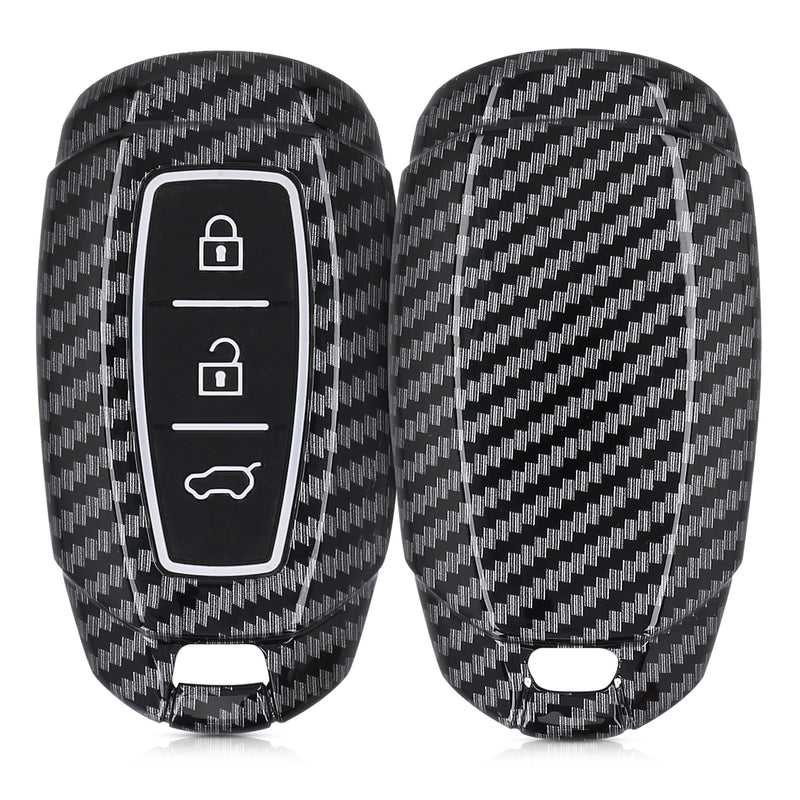 kwmobile Autoschlüssel Hülle kompatibel mit Hyundai 3-Tasten Autoschlüssel Keyless Go Hardcover Schutzhülle Schlüsselhülle Cover