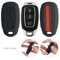 kwmobile Autoschlüssel Hülle kompatibel mit Hyundai 3-Tasten Autoschlüssel Keyless Go Hardcover Schutzhülle Schlüsselhülle Cover
