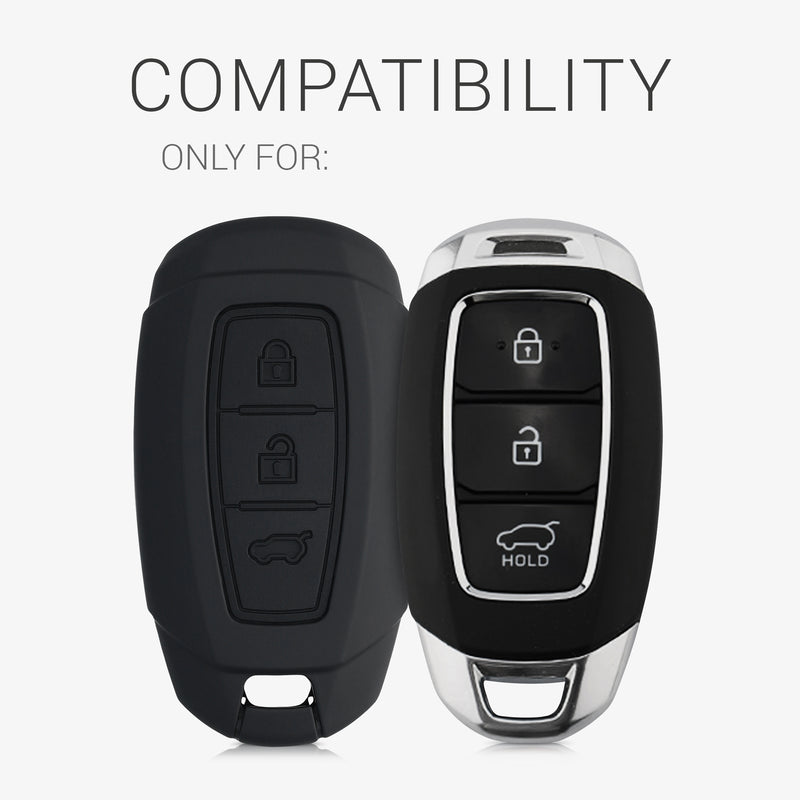 kwmobile Autoschlüssel Hülle kompatibel mit Hyundai 3-Tasten Autoschlüssel Keyless Go Hardcover Schutzhülle Schlüsselhülle Cover