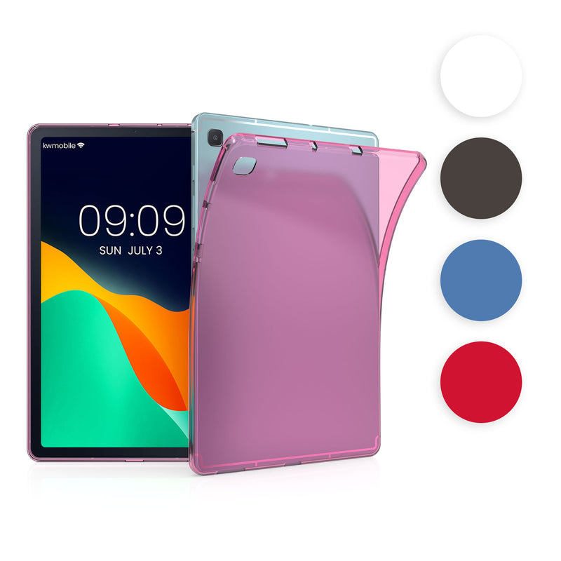 kwmobile Hülle kompatibel mit Samsung Galaxy Tab S6 Lite (2024/2022/2020) Hülle - weiches TPU Silikon Case transparent - Tablet Cover Transparent Transparent  