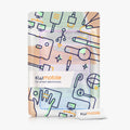 kwmobile Schutzhülle kompatibel mit Samsung Galaxy Tab S6 Lite - Hülle Silikon - Tablet Cover Case - Lavendel Türkis Transparent