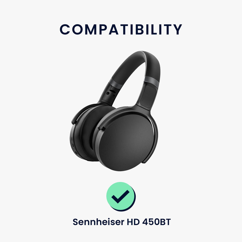 kwmobile Ohr Polster für Sennheiser HD450BT / HD350BT Ohrpolster Ersatz Kopfhörer Ersatzteile Kopfhörer Ersatzpolster für Over Ear Headphones