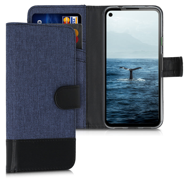 kwmobile Wallet Case kompatibel mit Google Pixel 4a - Hülle mit Ständer - Handyhülle Kartenfächer