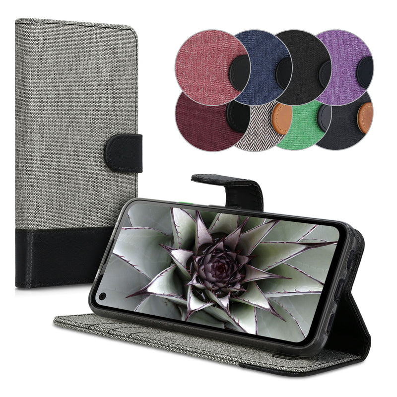 kwmobile Wallet Case kompatibel mit Google Pixel 4a - Hülle mit Ständer - Handyhülle Kartenfächer