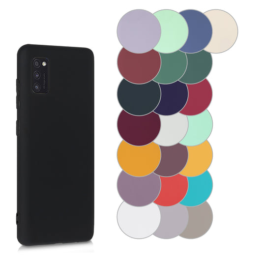 kwmobile Hülle kompatibel mit Samsung Galaxy A41 Hülle - weiches TPU Silikon Case - Cover geeignet für kabelloses Laden - Petrol matt Petrol matt  