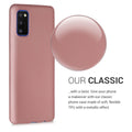 kwmobile Handyhülle für Samsung Galaxy A41 Hülle - Silikon Case metallisch schimmernd - Schutzhülle Cover