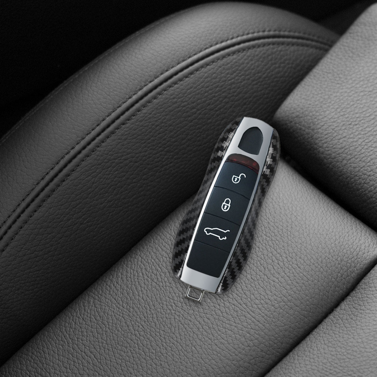 kwmobile Autoschlüssel Hülle kompatibel mit Porsche 3-Tasten Autoschlüssel (nur Keyless) Hardcover Schutzhülle Schlüsselhülle Cover