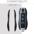 kwmobile Autoschlüssel Hülle kompatibel mit Porsche 3-Tasten Autoschlüssel (nur Keyless) Hardcover Schutzhülle Schlüsselhülle Cover