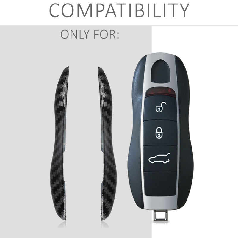 kwmobile Autoschlüssel Hülle kompatibel mit Porsche 3-Tasten Autoschlüssel (nur Keyless) Hardcover Schutzhülle Schlüsselhülle Cover