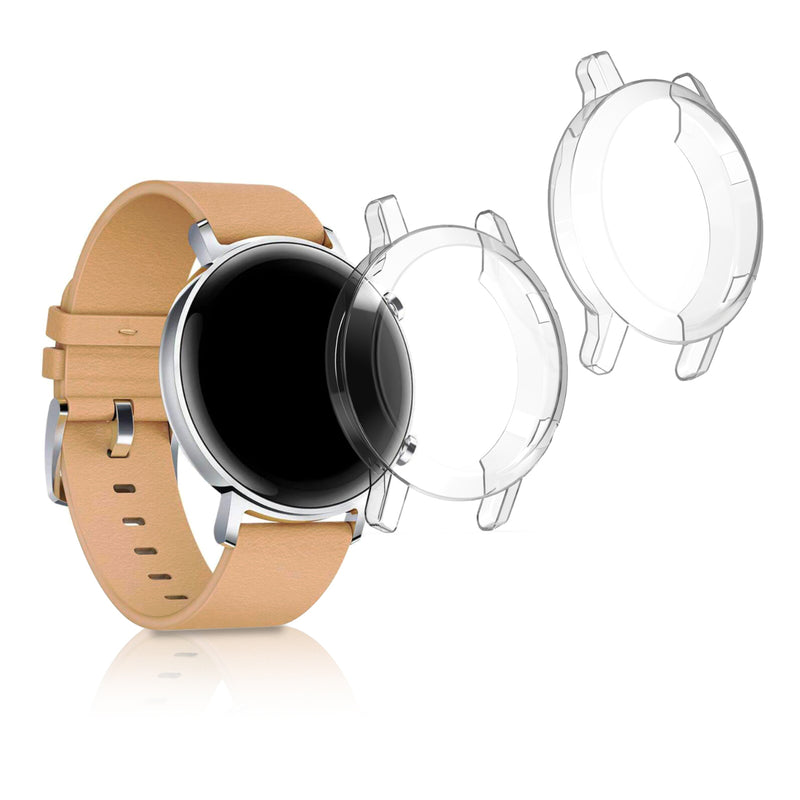 kwmobile Schutzhülle für Huawei Watch GT2 (42mm) Fullbody Display Cover Set