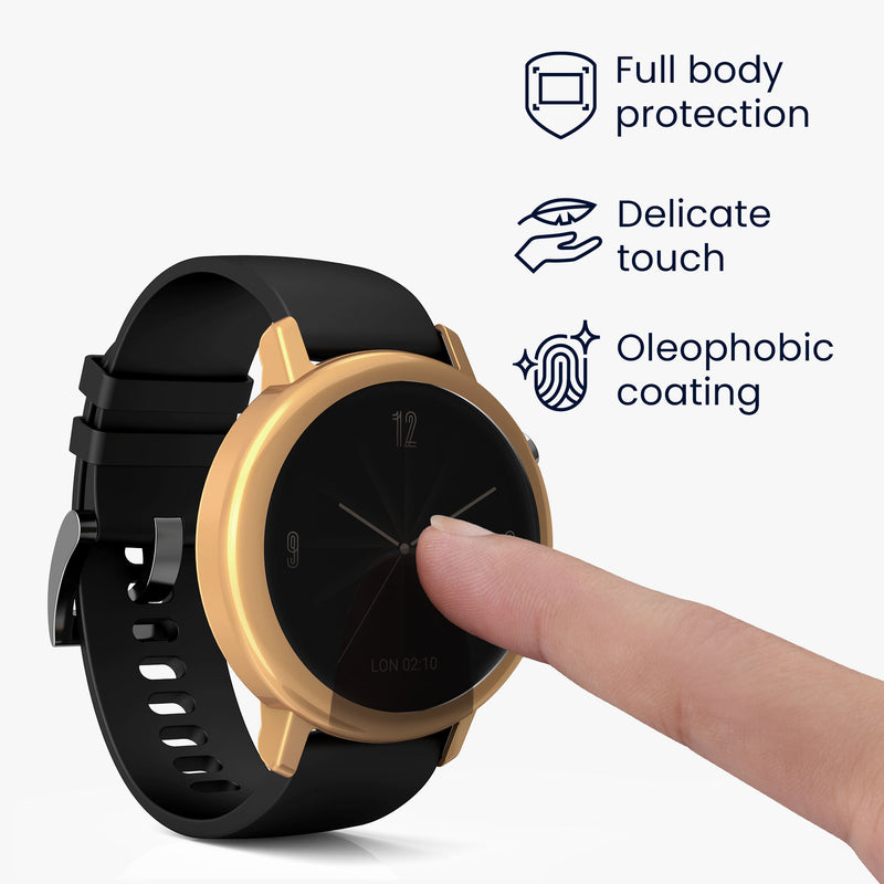 kwmobile Schutzhülle für Huawei Watch GT2 (42mm) Fullbody Display Cover Set