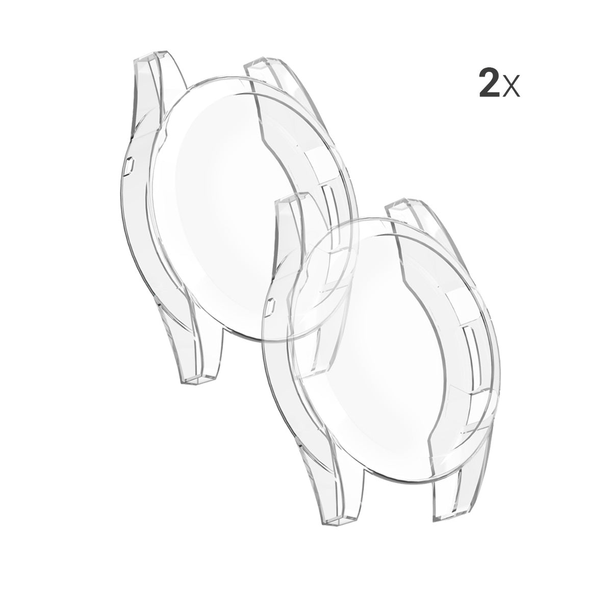 kwmobile Silikon Hülle für Huawei Watch GT2 (46mm) Schutzhülle Fullbody Display Cover Set