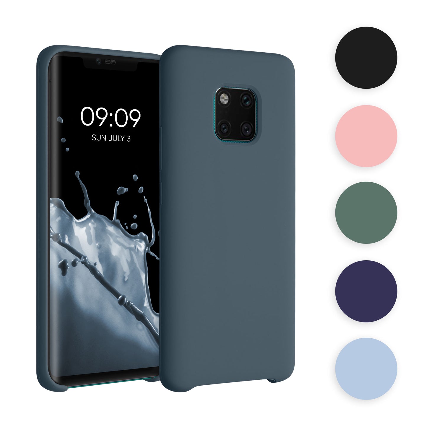 kwmobile Hülle kompatibel mit Huawei Mate 20 Pro Hülle - Silikon Handy Case - Handyhülle weiche Oberfläche - kabelloses Laden - Nude Lilac Nude Lilac  