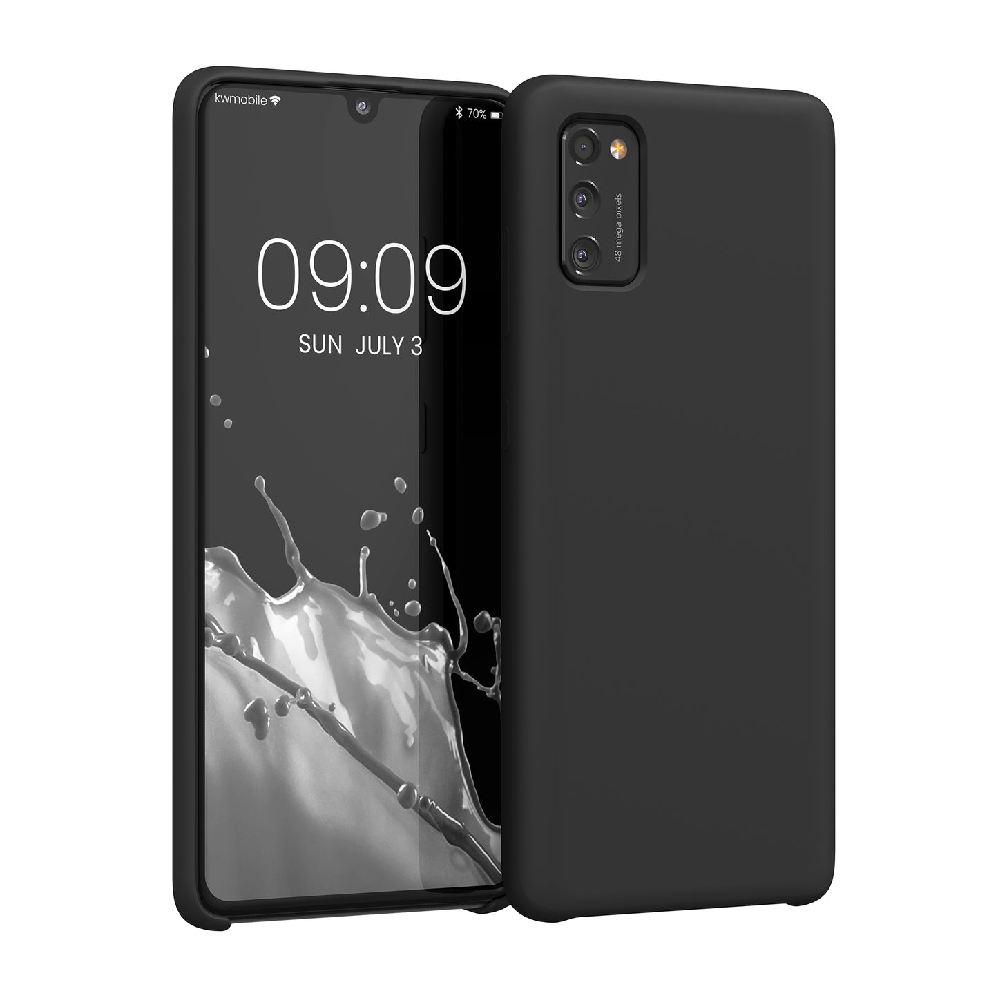 kwmobile Handyhülle für Samsung Galaxy A41 - Case Silikon - Kabelloses Laden - Schutzhülle Cover