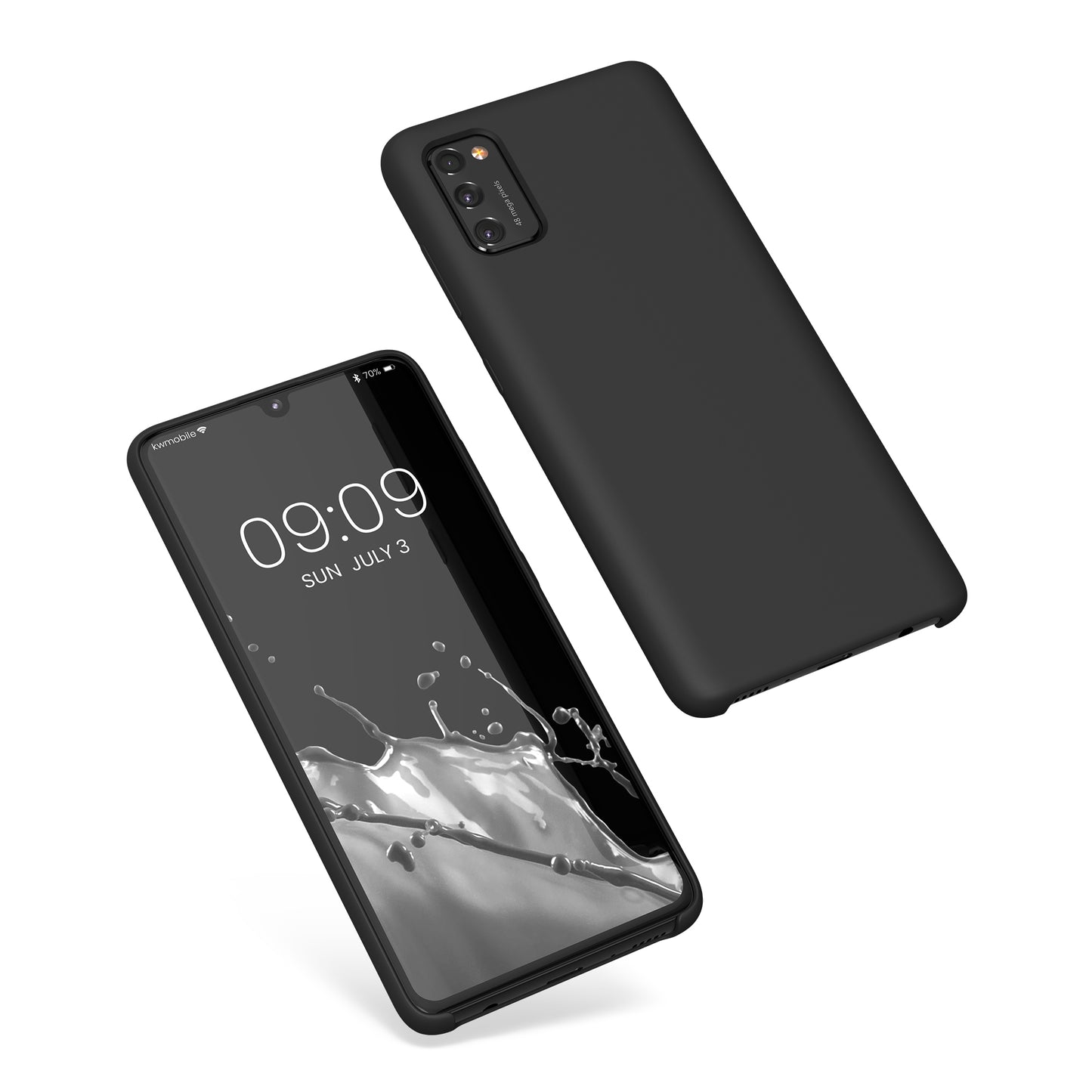 kwmobile Handyhülle für Samsung Galaxy A41 - Case Silikon - Kabelloses Laden - Schutzhülle Cover