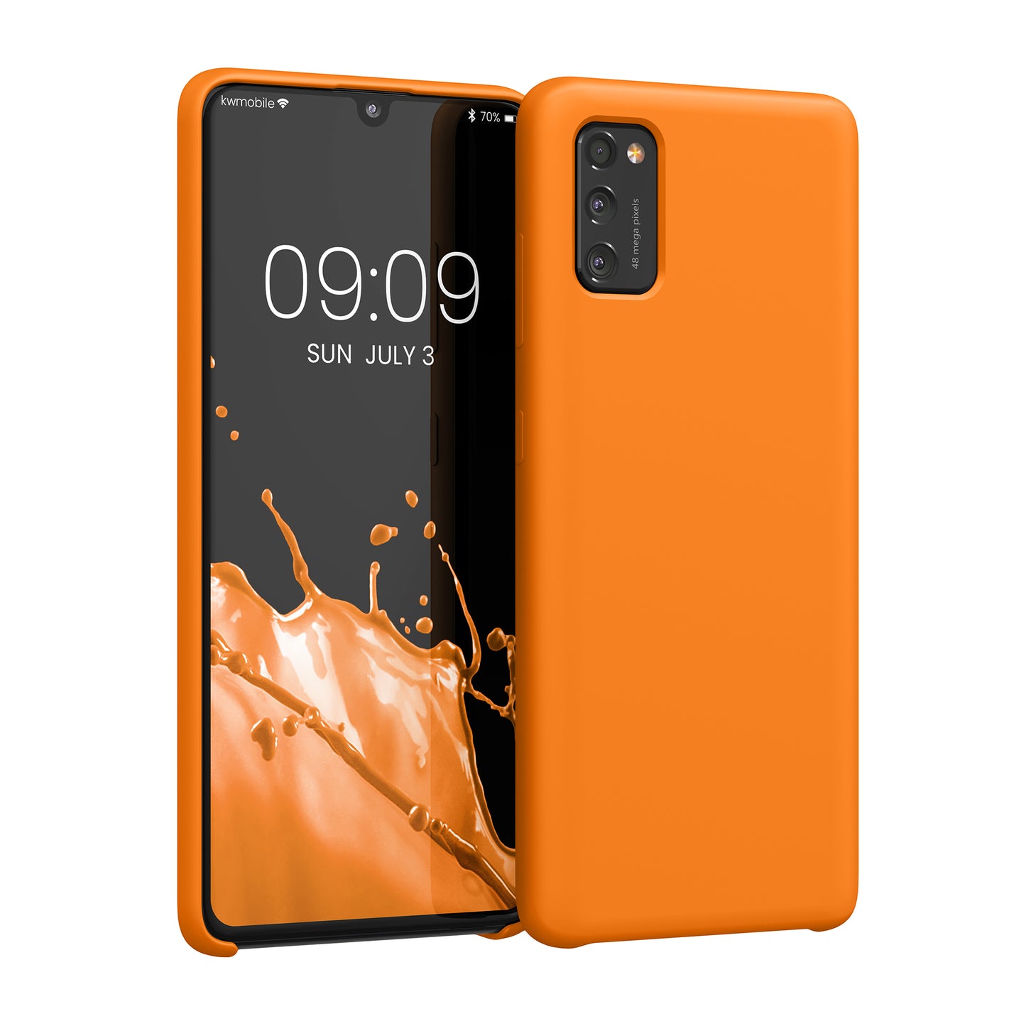 kwmobile Handyhülle für Samsung Galaxy A41 - Case Silikon - Kabelloses Laden - Schutzhülle Cover