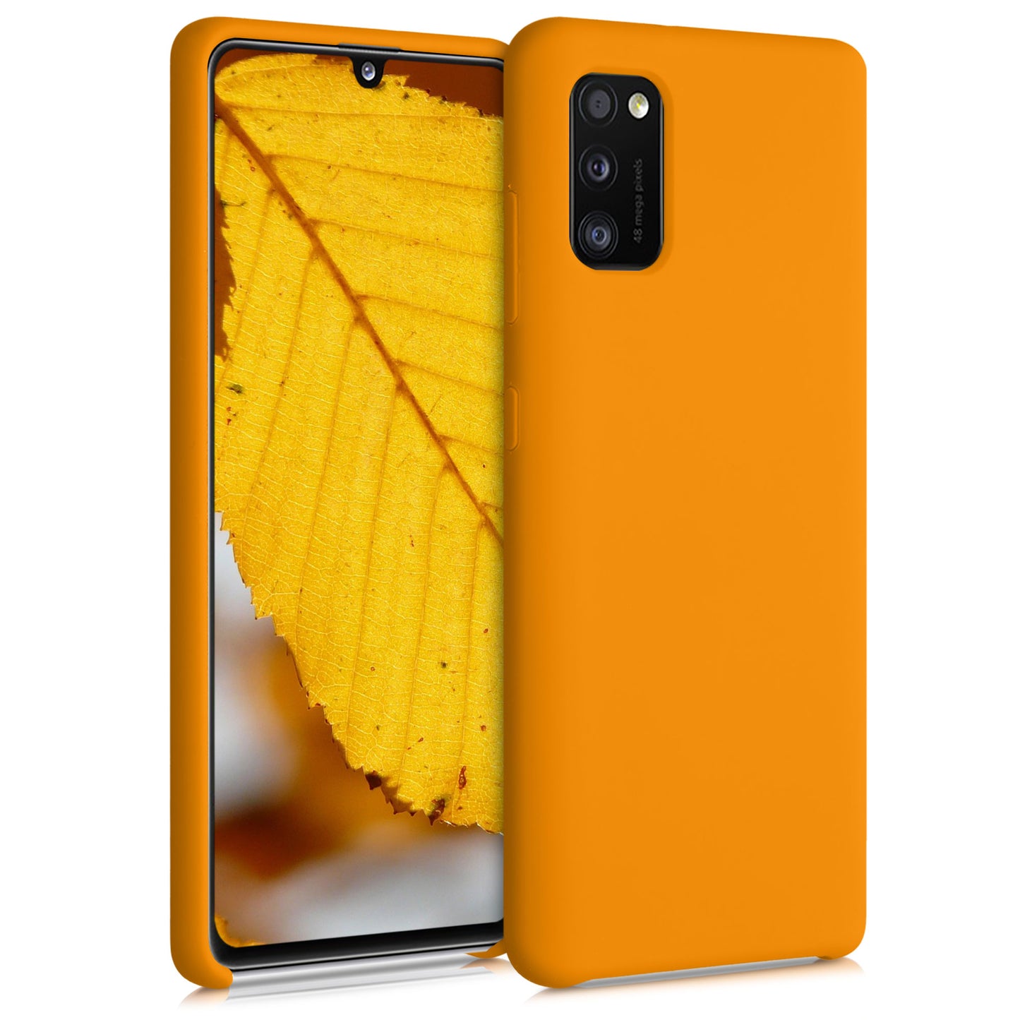 kwmobile Handyhülle für Samsung Galaxy A41 - Case Silikon - Kabelloses Laden - Schutzhülle Cover