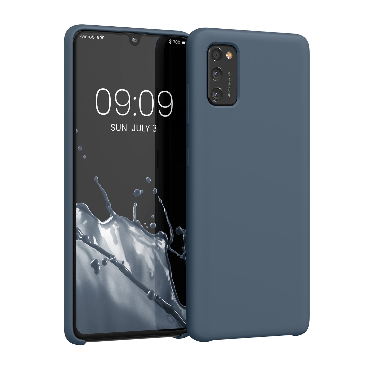 kwmobile Handyhülle für Samsung Galaxy A41 - Case Silikon - Kabelloses Laden - Schutzhülle Cover
