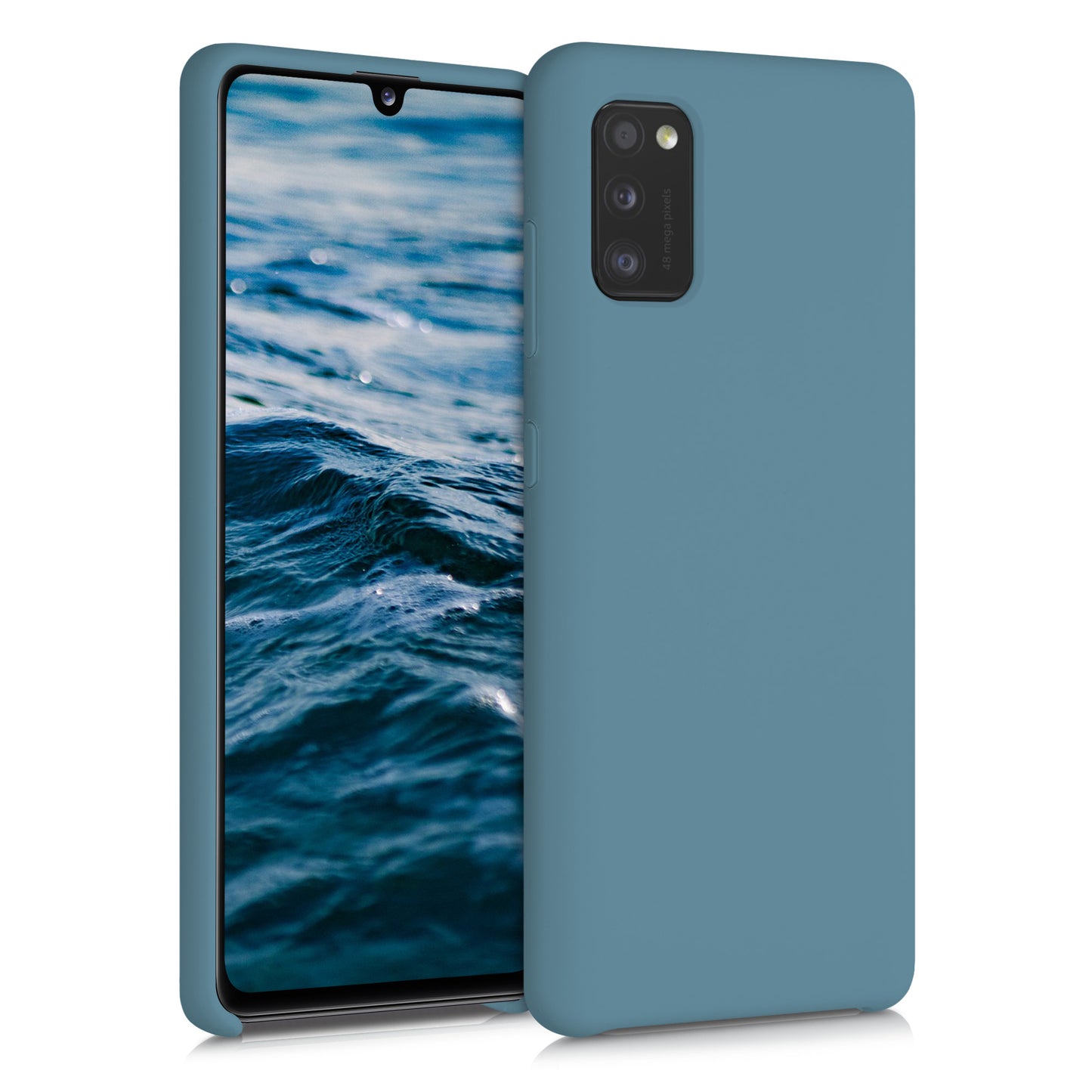 kwmobile Handyhülle für Samsung Galaxy A41 - Case Silikon - Kabelloses Laden - Schutzhülle Cover