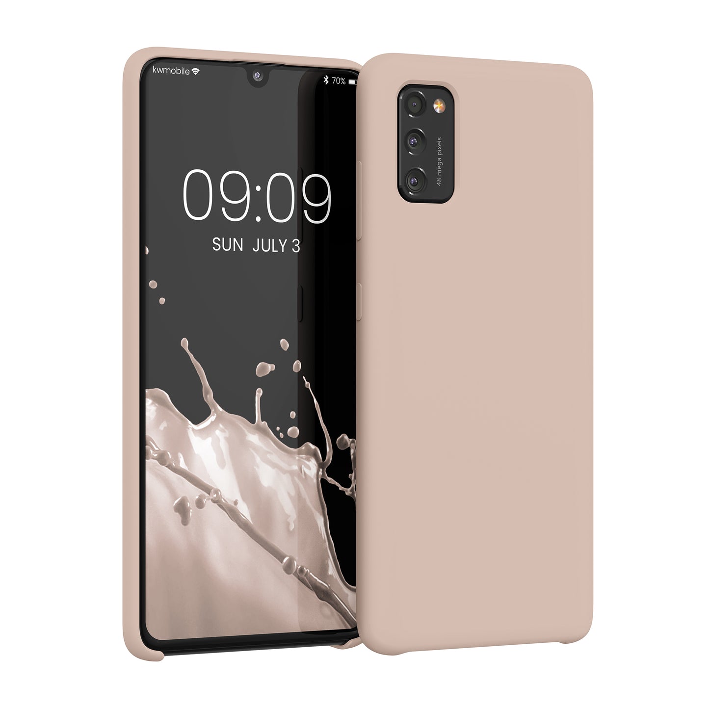 kwmobile Handyhülle für Samsung Galaxy A41 - Case Silikon - Kabelloses Laden - Schutzhülle Cover