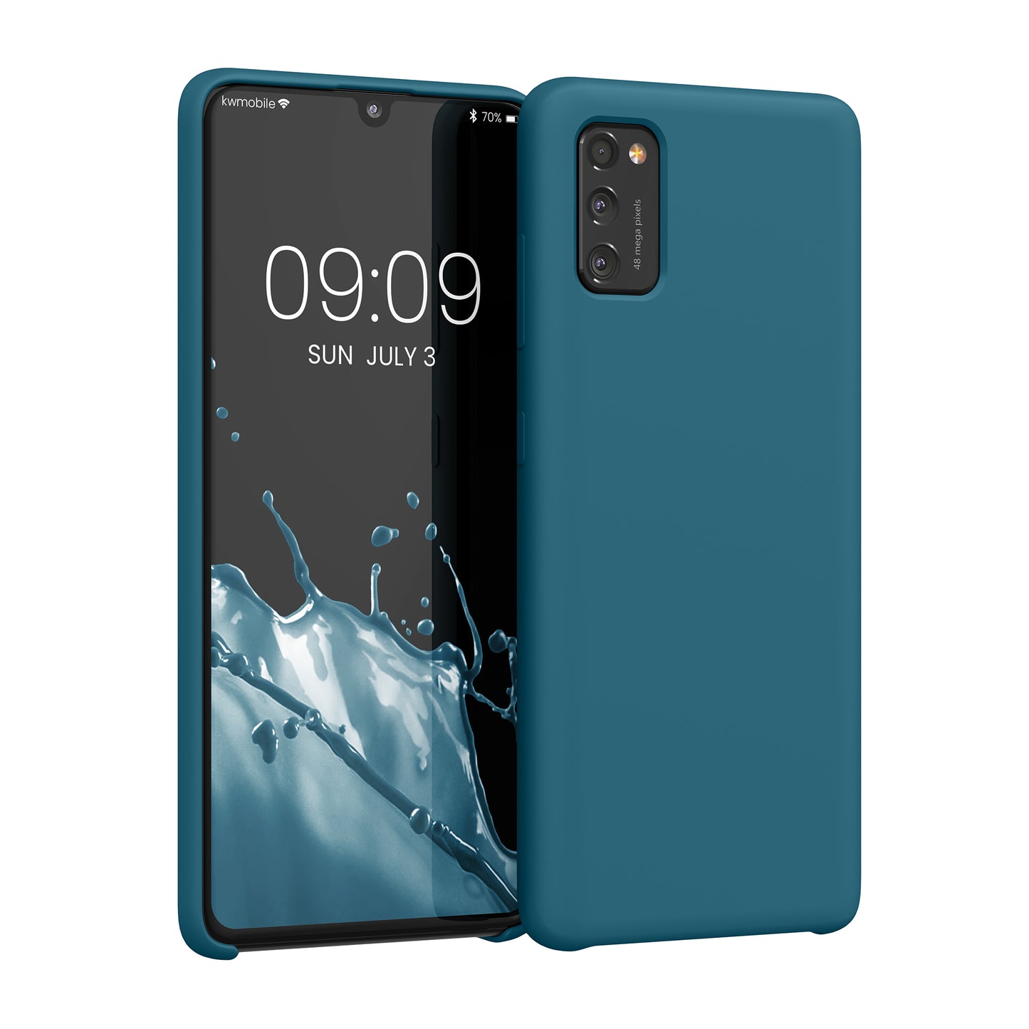 kwmobile Handyhülle für Samsung Galaxy A41 - Case Silikon - Kabelloses Laden - Schutzhülle Cover