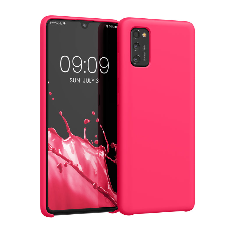 kwmobile Handyhülle für Samsung Galaxy A41 - Case Silikon - Kabelloses Laden - Schutzhülle Cover