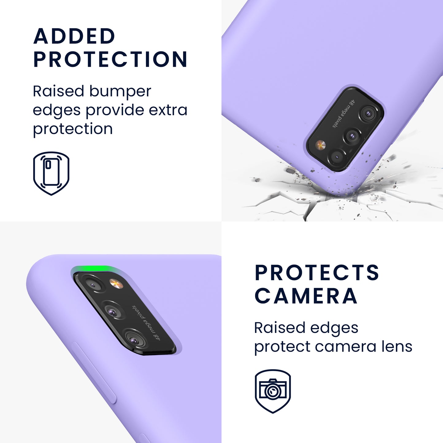 kwmobile Handyhülle für Samsung Galaxy A41 - Case Silikon - Kabelloses Laden - Schutzhülle Cover