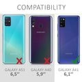 kwmobile Schutzhülle kompatibel mit Samsung Galaxy A41 - Hülle Handy - Flip Case Handyhülle
