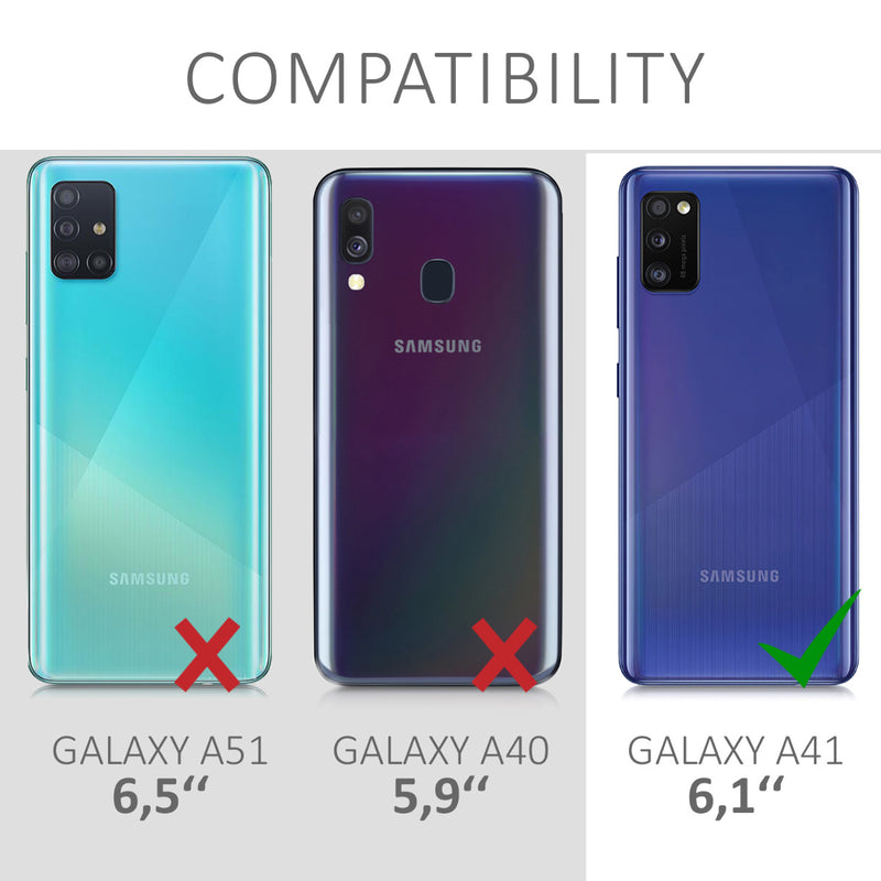 kwmobile Schutzhülle kompatibel mit Samsung Galaxy A41 - Hülle Handy - Flip Case Handyhülle
