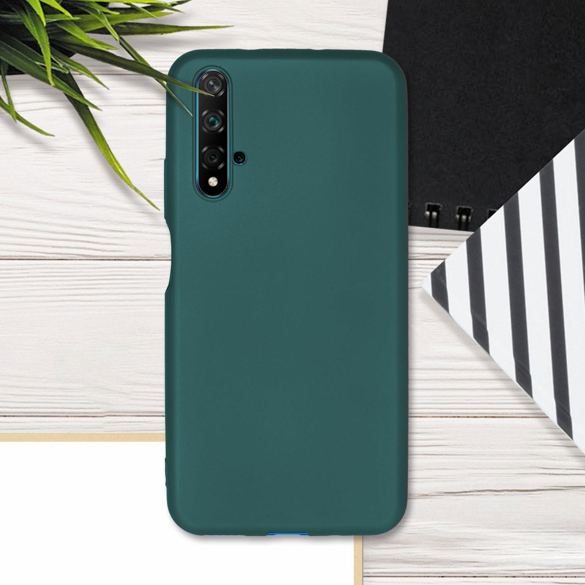 kwmobile Handyhülle für Huawei Nova 5T Hülle - Silikon Case Schutzhülle Cover