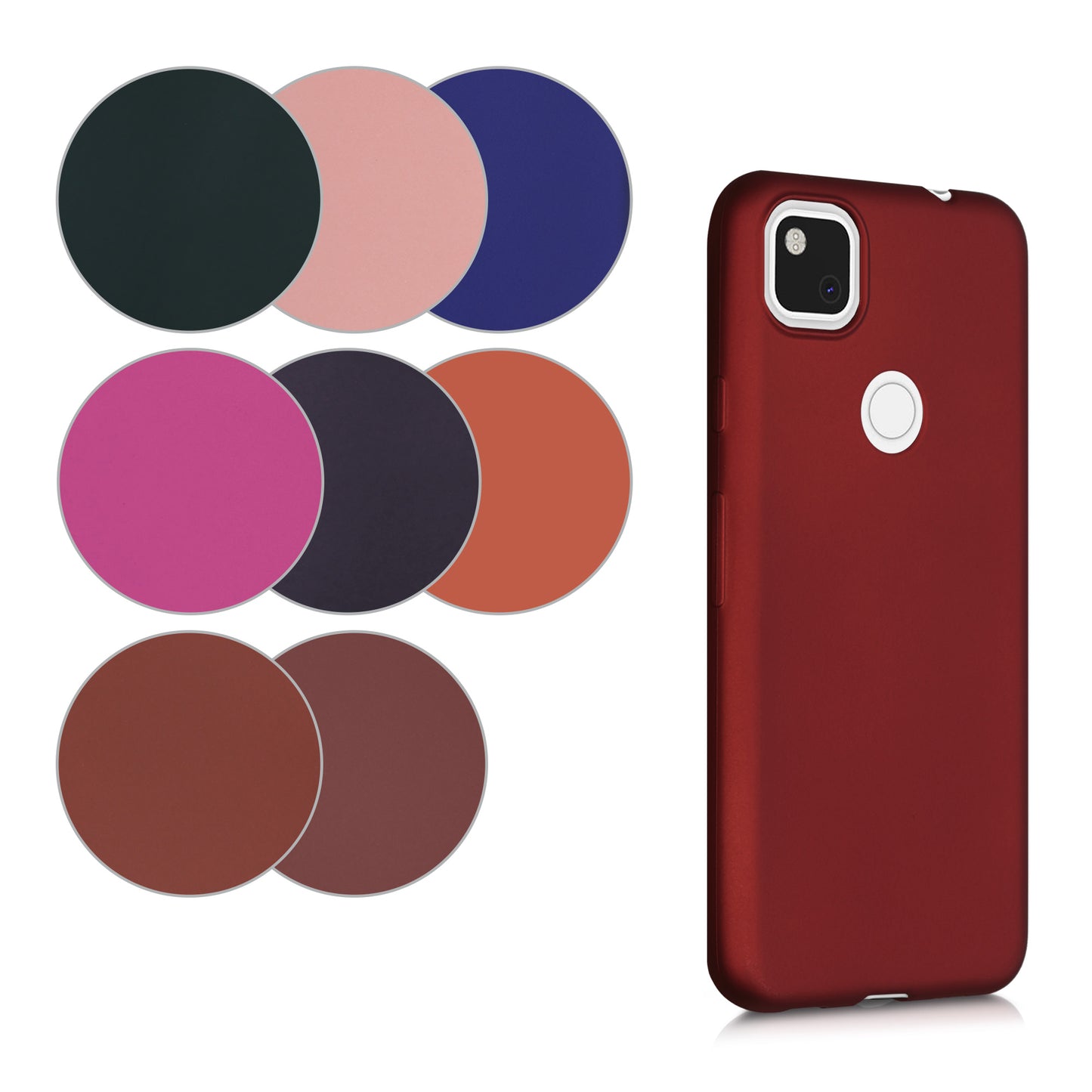 kwmobile Handyhülle für Google Pixel 4a Hülle Silikon Case Schutzhülle Cover