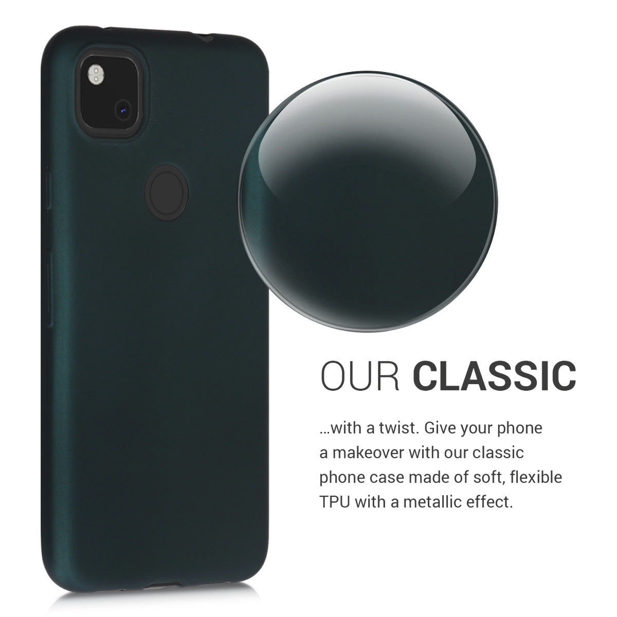 kwmobile Handyhülle für Google Pixel 4a Hülle Silikon Case Schutzhülle Cover