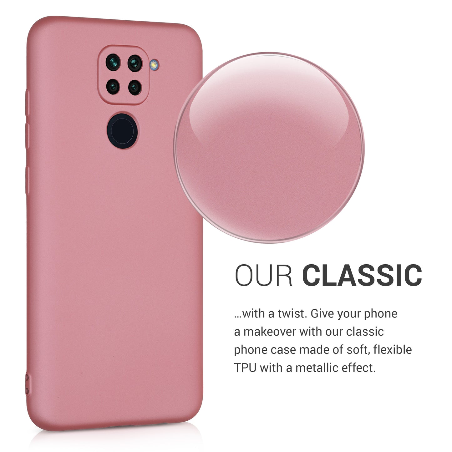 kwmobile Handyhülle für Xiaomi Redmi Note 9 Hülle - Silikon Case - Schutzhülle Cover