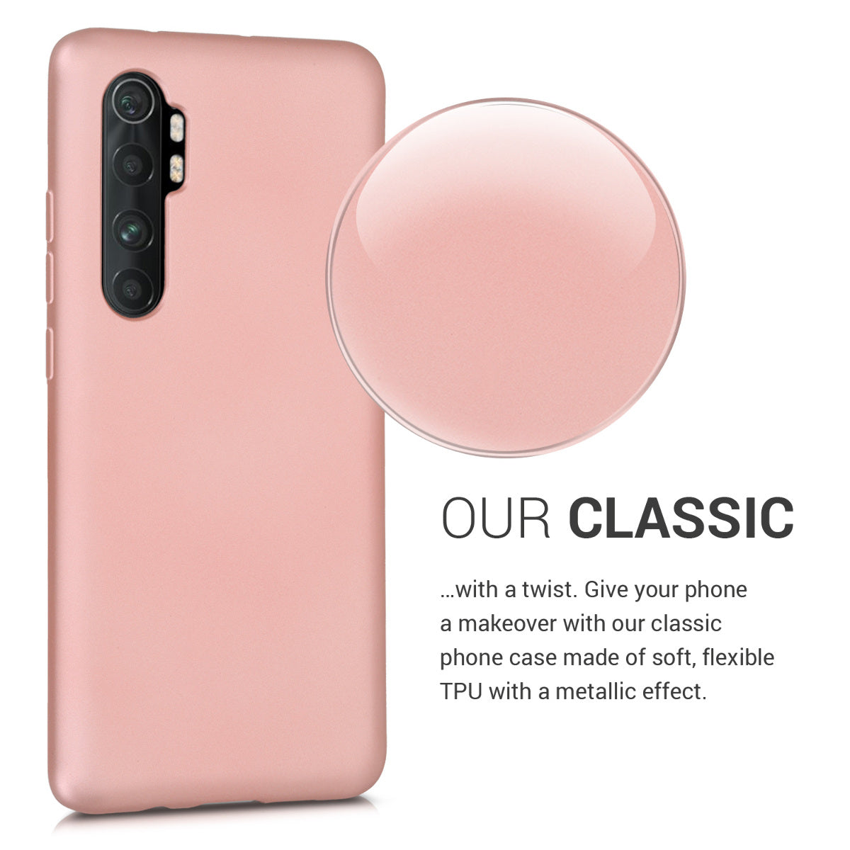 kwmobile Handyhülle für Xiaomi Mi Note 10 Lite Hülle - Silikon Case - Schutzhülle Cover